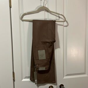 Hudson coated high-rise jeans